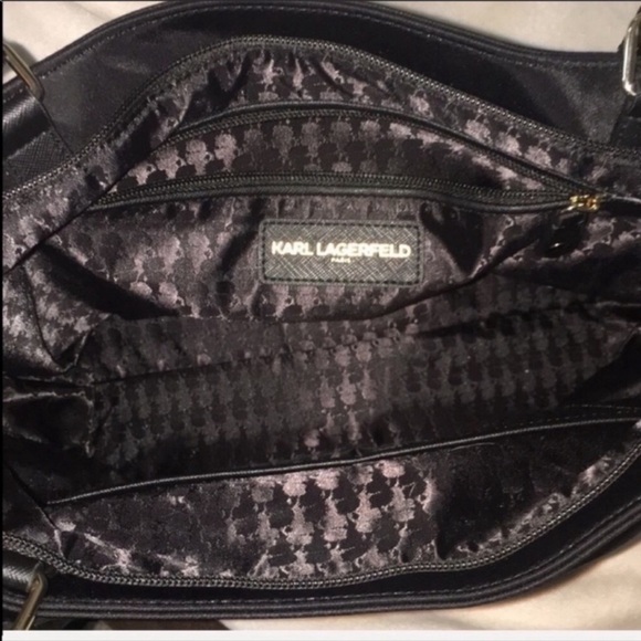 Karl largerfeld nylon and leather tote - Picture 7 of 8